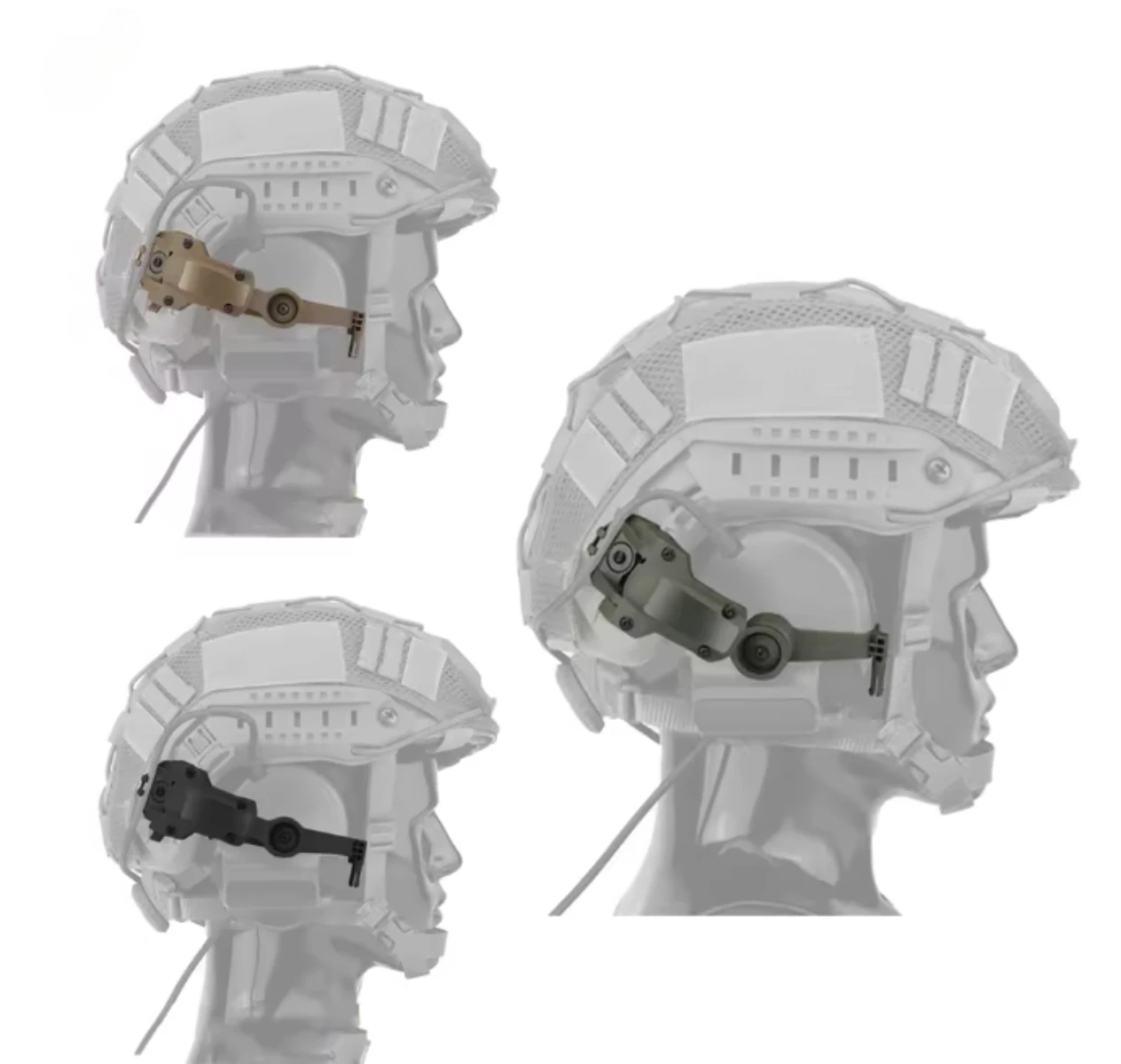 

Тактические охотничьи аксессуары, кронштейн для гарнитуры, адаптер для шлема, охотничья стрельба, страйкбольные кронштейны для наушников, монтажный комплект