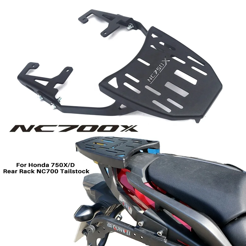 

Motorcycle Rear Rack for Honda NC700 750X/D Tailstock Tailbox Rack Non Removable Armrest Rack Rear Wing Scooter