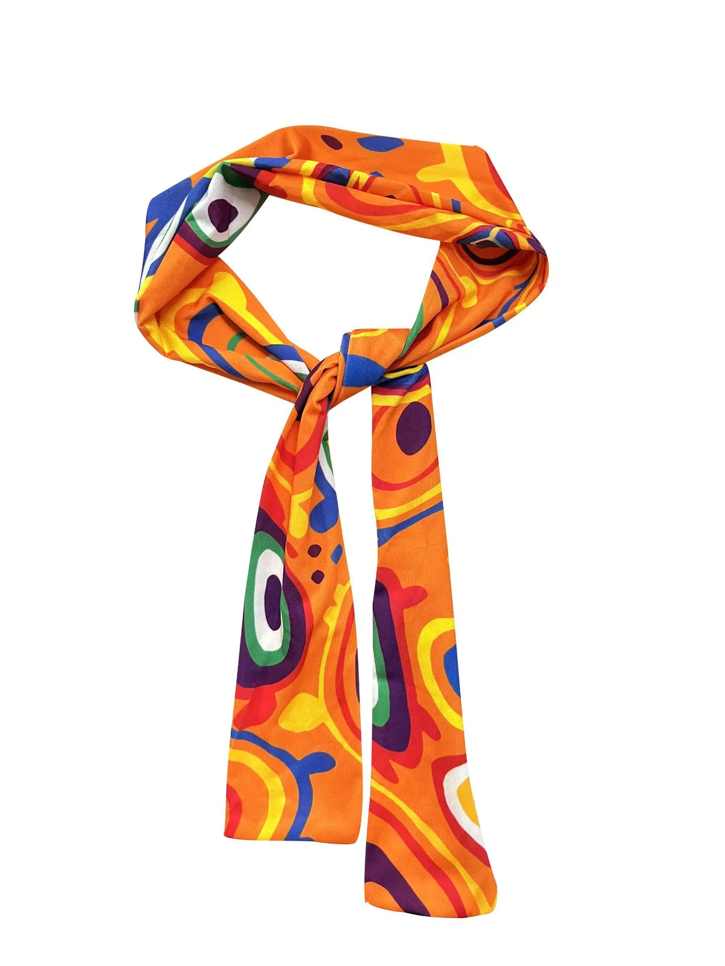 Déguisement Hippie Disco Femme Multicolore avec Bandeau – photo 12