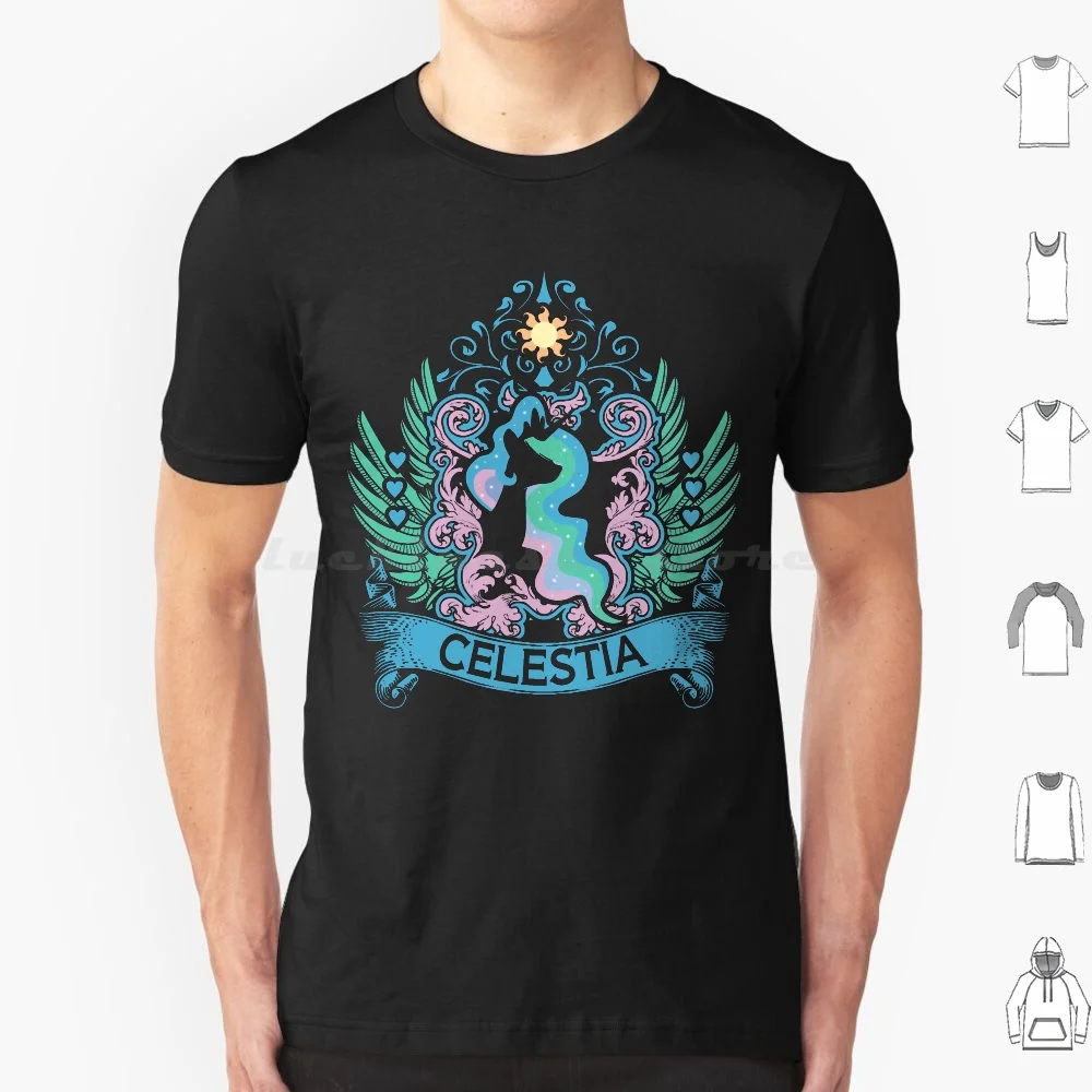 Celestia-Limited Edition-V1 T-shirt 6xl en coton, t-shirt cool My Little Brony Bronies Pegasisters Mlp l'amitié est magique Equestria