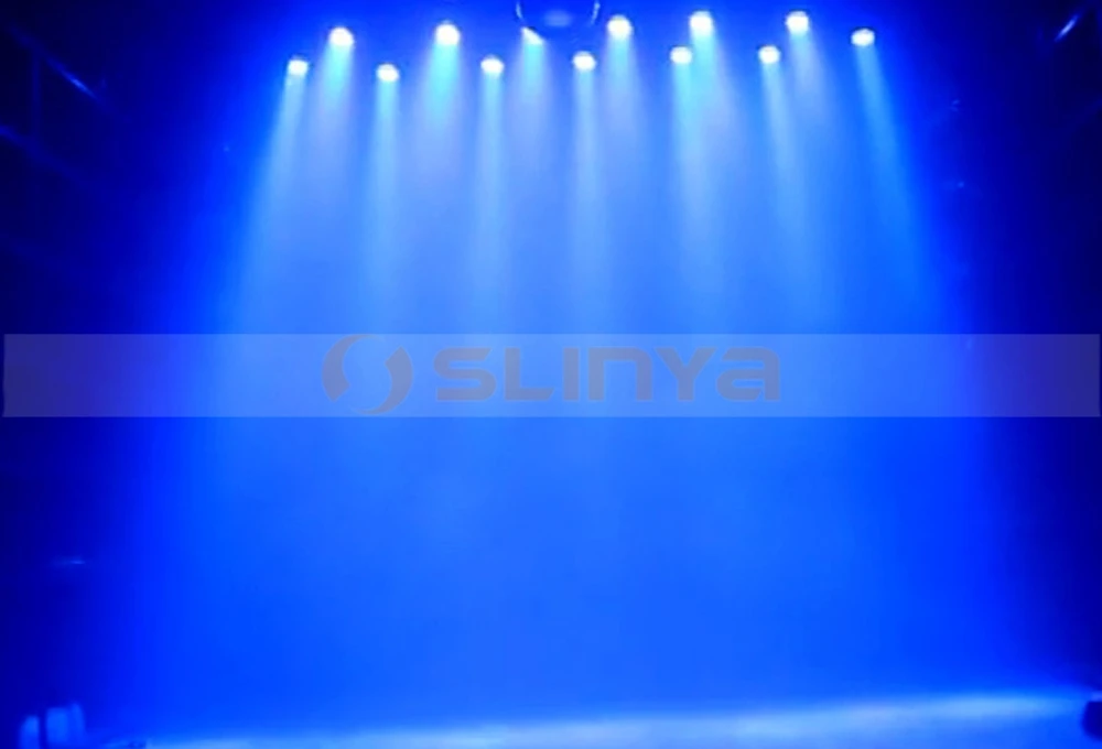 BOTAI 18 Led RGB Light PAR LED DMX Stage Lighting Equipment Master-Slave Led Flat for DJ Disco