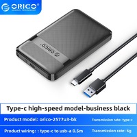 ORICO HDD Case 2.5 Inch SATA To USB3.0/Type-C HDD Enclosure 6Gbps Max Speed Support Auto-Sleep Function for Hard Drives Laptop