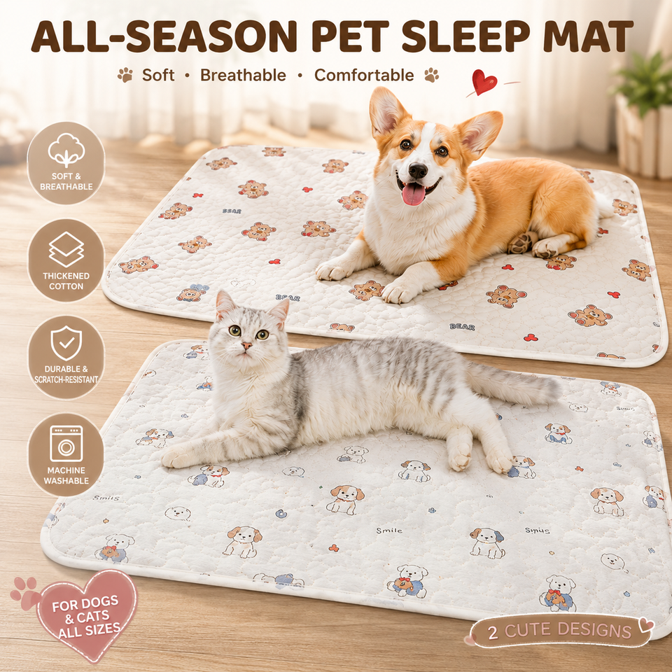  Summer Mat Pet Cooling Ice Blanket Mat Moisture Proof Dog Floor Sofa Cushion Skin Friendly Cat Sleep Breathable Pet Bed Covers 