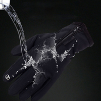 Warm Waterproof Touch Screen Men Skiing Cycling Gloves XL Polar Fleece Windproof Winter Sports Outdoor Non Slip Durable Gloves