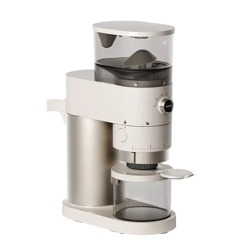 

Coffee Grinder Electric 40 Speeds Bean Bin 260g Silent Timing and Dosing Anti-static Removable Home Hand Brewed Espresso