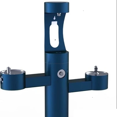 

Outdoor Fountain Bi-Level Pedestal Non-Filtered Water Drinking Fountain Water Dispenser