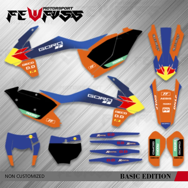 

Комплект индивидуальных графических наклеек Fewfuss для KTM EXC EXCF XCW 2017-2019 125 250 300 350 450 500 SX SXF XC XCF 2016-2018