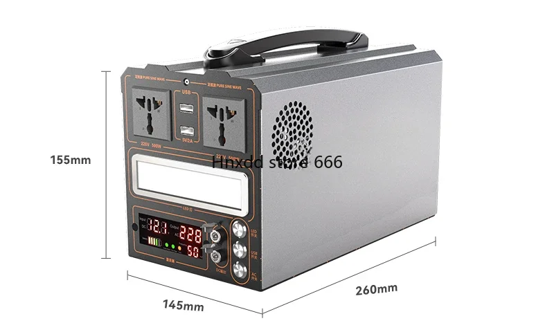 Large capacity portable camping vehicle mobile outdoor 220V power supply