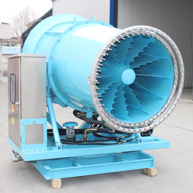 Máquina de canhão para uso industrial, supressão de poeira de alto desempenho