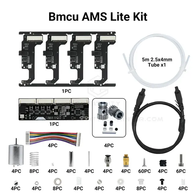 Latest BMCU 370C AMS Lite Auto Refill Farm Unit 4 Channels with