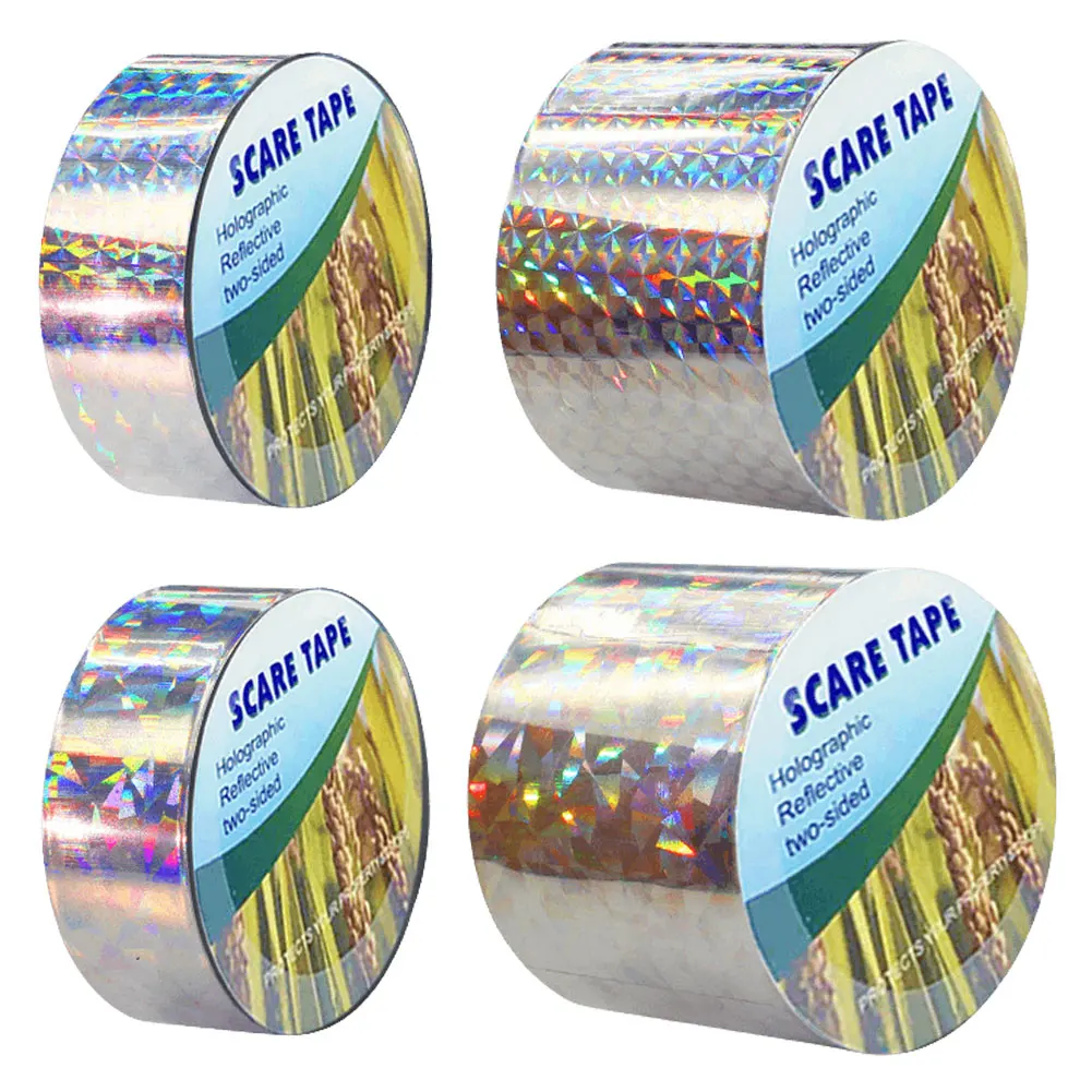 

Bird Scare Tape Anti Bird Tape Reflective Double Side Bird Scare Tape Keep Birds Away Deterrent Scare Tape Thickening