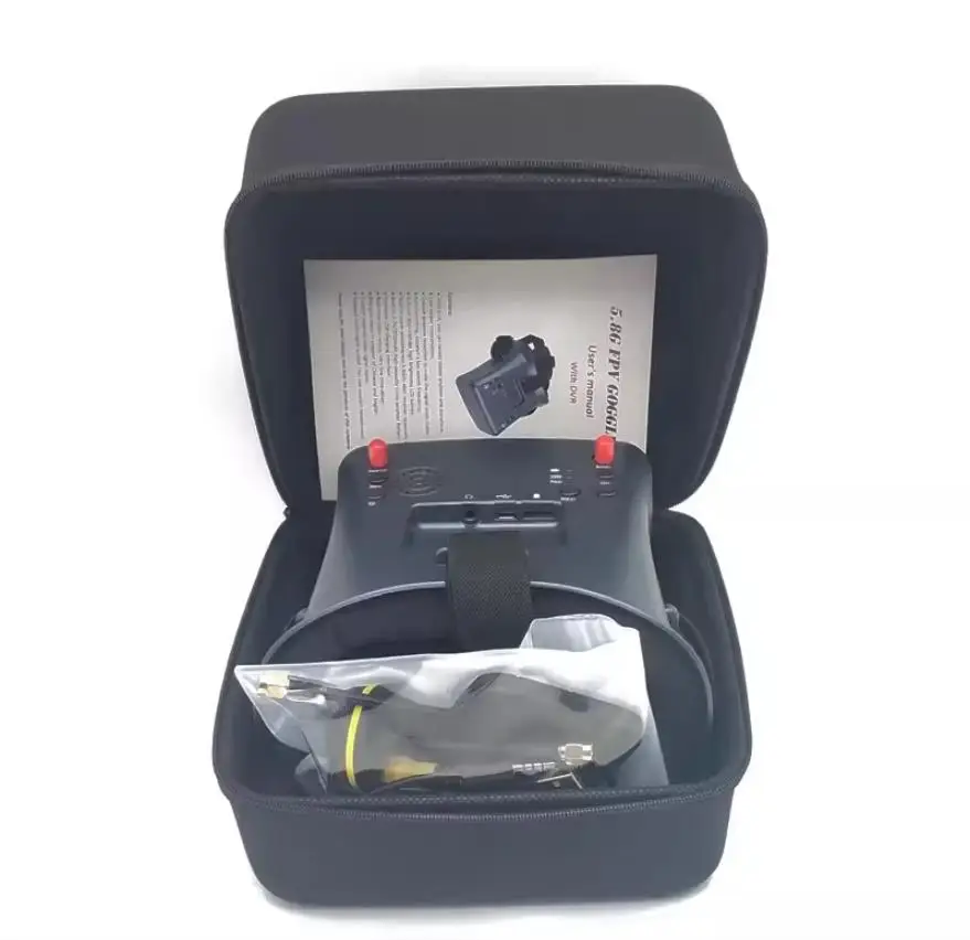 

fpv очки 5,8G 40CH 4,3 дюйма 800*480 видеогарнитура HD DVR разнообразие приемник FPV очки с аккумулятором для EV800D RC модель RC FPV дрон