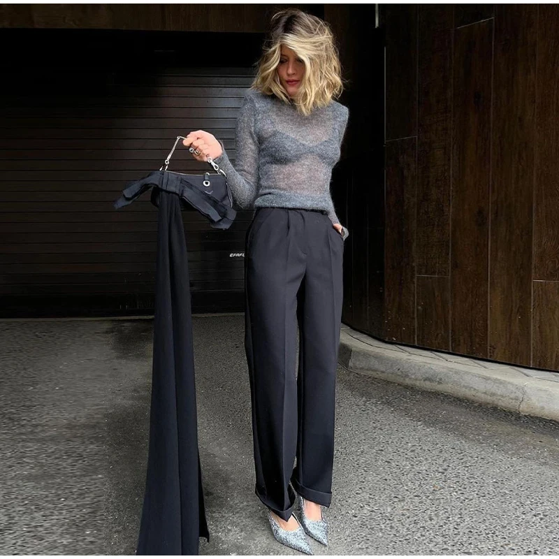 Damen-Windbreaker mit Schnürung, schickes Reverskragen, lange Ärmel, breite Schulter, kurze Mäntel, 2025, Herbst, elegante Pendel- und Alltagsjacke – Detail 33