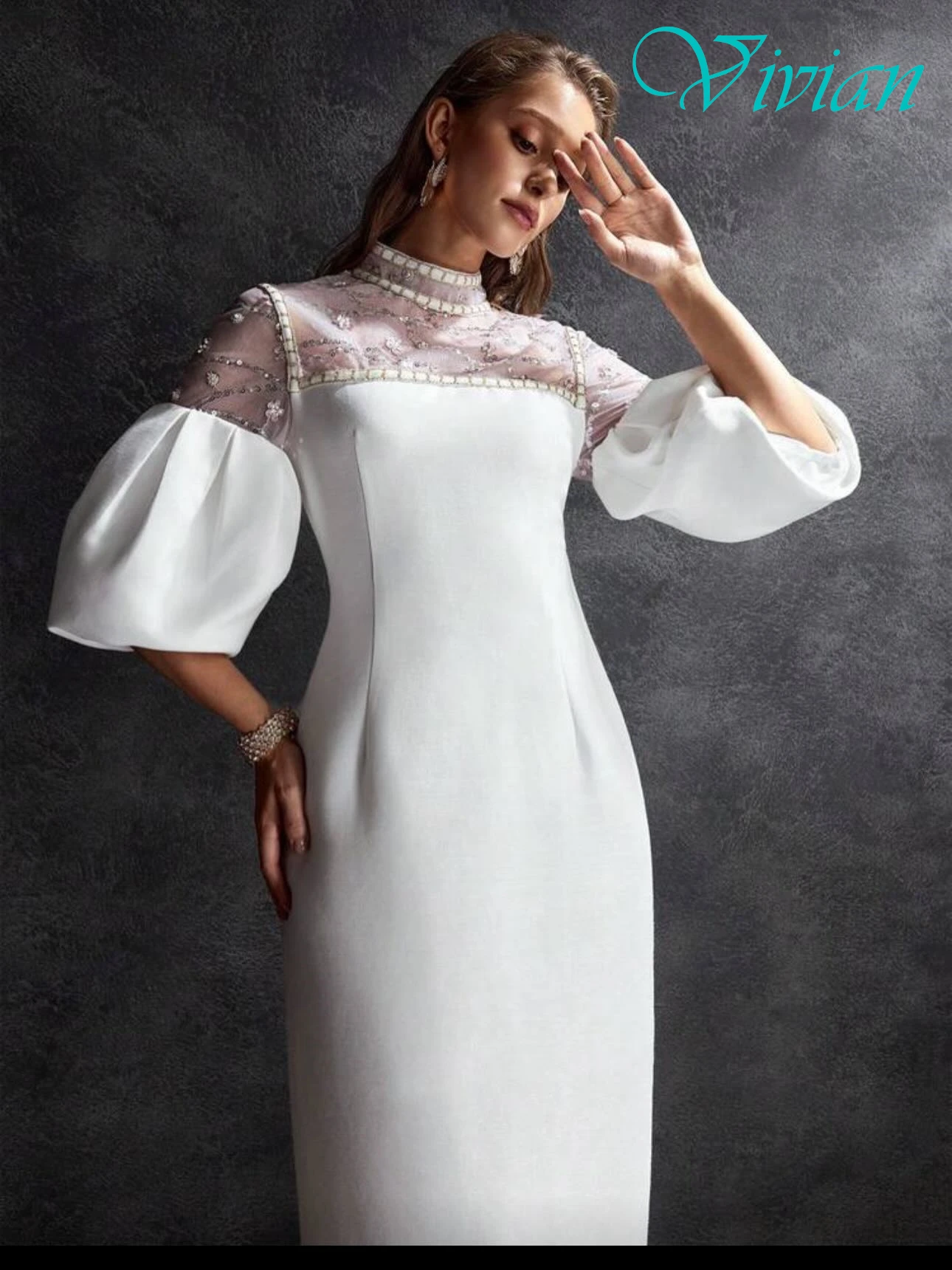 맞춤형 스트레이트 크루넥 반팔 정장 이브닝 드레스 클래식 맞춤형 행사 가운 고품질 연예인 가운