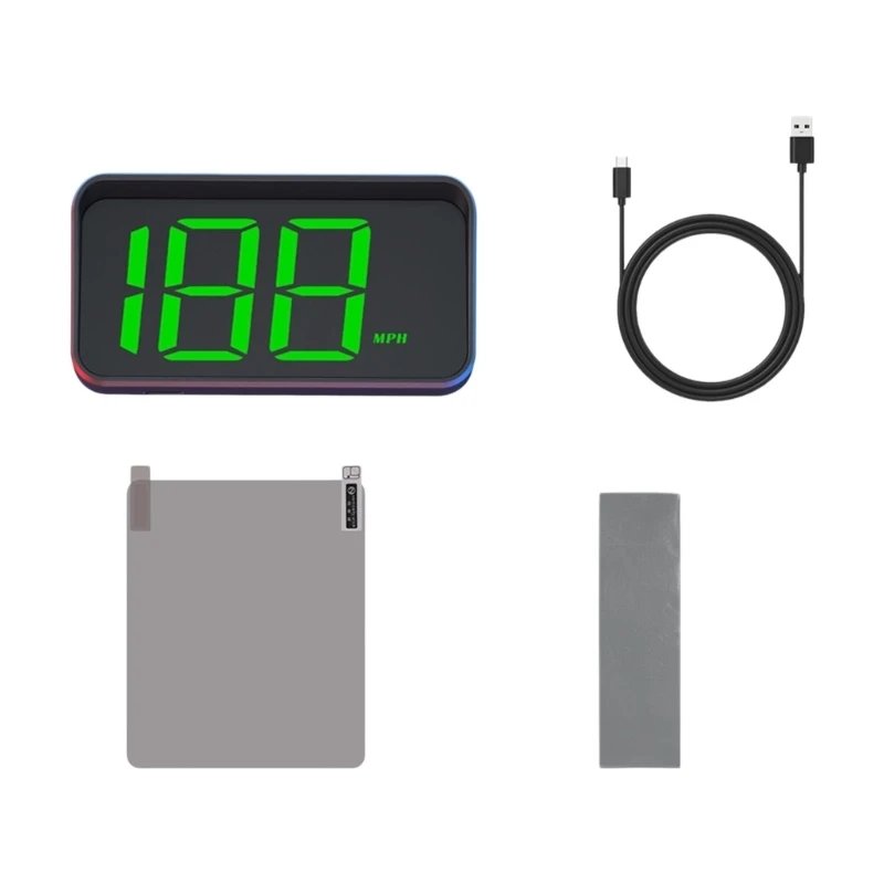 Multifunction Car HUD Monitor Head Up Display Windshield Projector Real Time Speed RPM And Engine Temperature Data