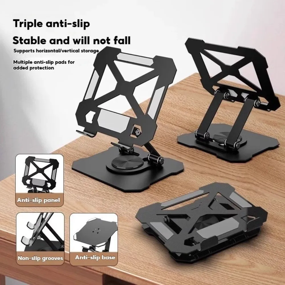 

Support Adjustable Tablet Stand Hollow Heat Dissipation Desktop Stand Holder Foldable Multi Angle Cell Phone Stand Tablet