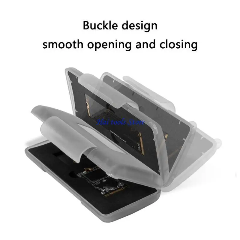 X37E Reliable M.2 Memory Card Holder Hard Drive Storage Case for Frequent Data Movers