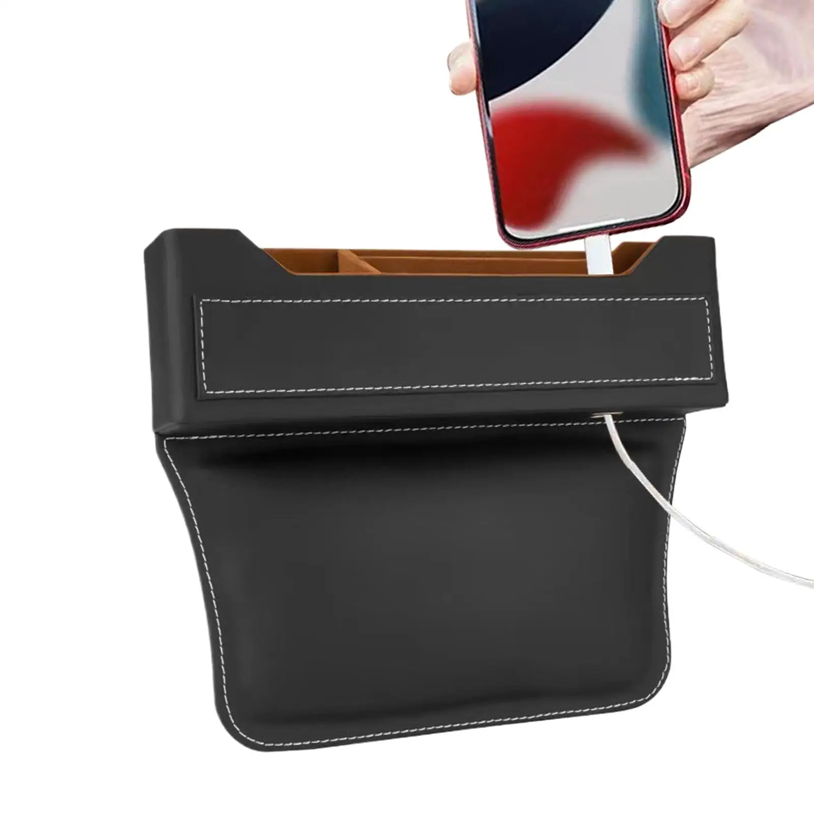 

Car Seat Gap Filler Organizer Auto Interior Storage Container Car Seat Side Pocket Organizer For Phone Sunglasses Cards Keys