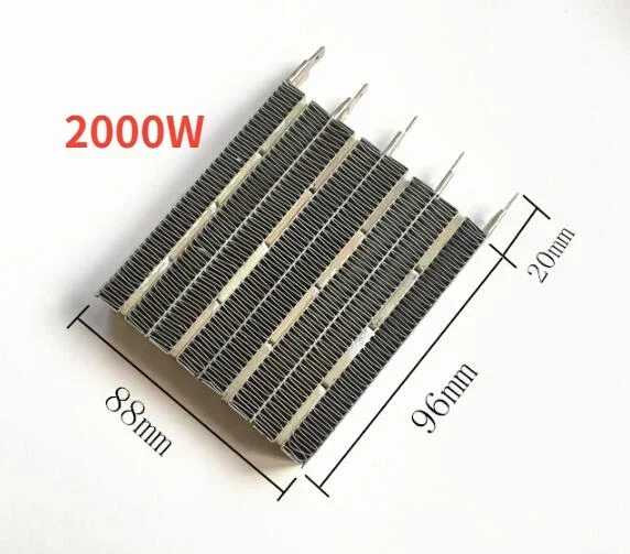 1Pcs Electric Fan Heater Parts PTC heating element ceramic heating fins plate  220-230V 1500W 1800W 2000W 3000W