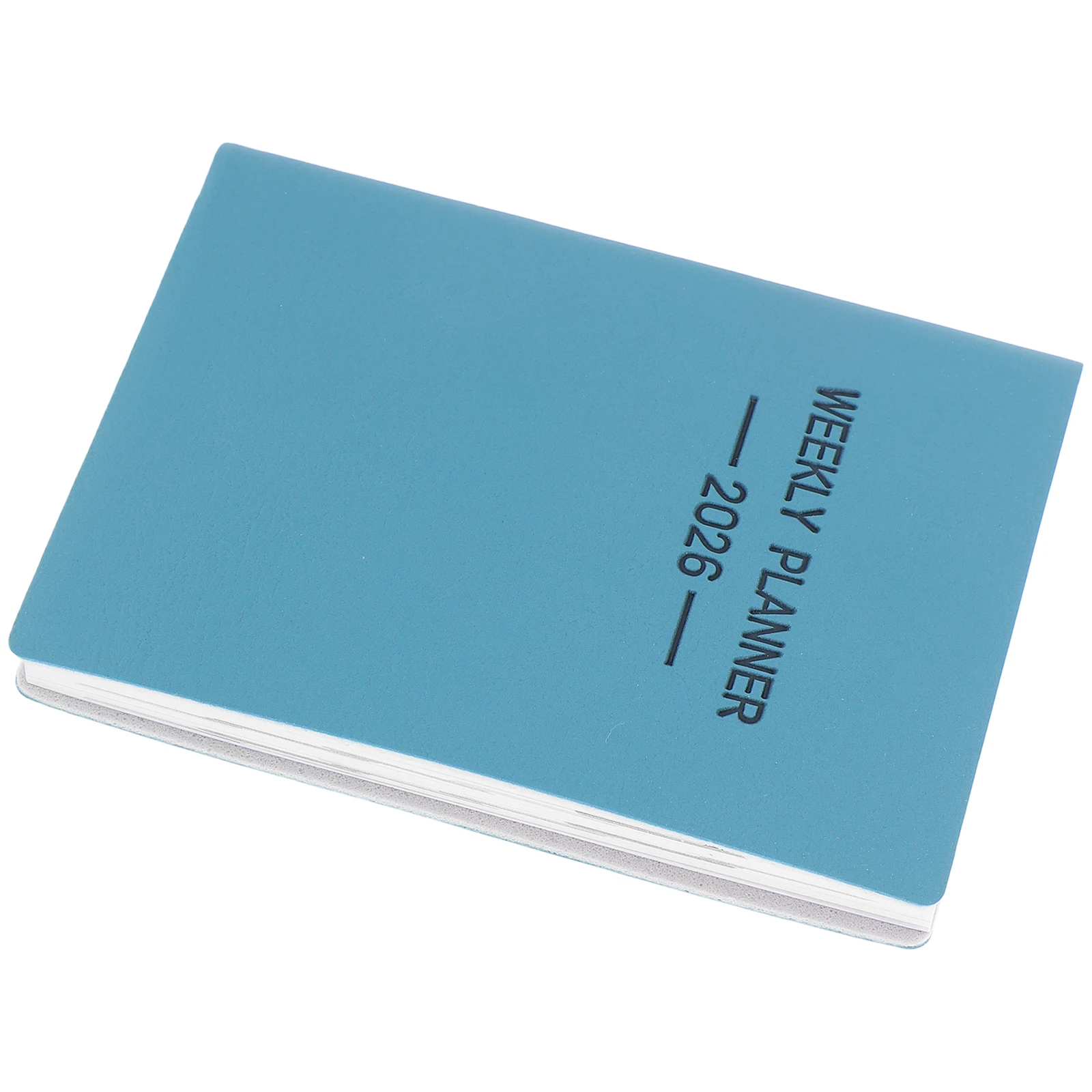 2026 A7 英語プランナー コンパクトデザイン 厚い白い紙 インク漏れなし ポータブル ウィークリー マンスリー カレンダー オーガナイザー ビジネス用