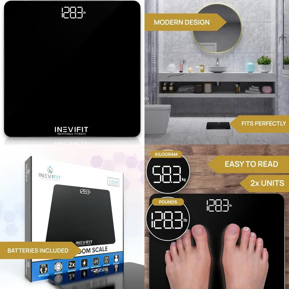 balance-numerique-tres-precise-pour-salle-de-bain-mesure-du-poids-jusqu'a-400-lb-comprend-des-piles-ideale-pour-un-usage-domestique