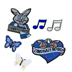 Carnival Zandhazendurp Embleem White And Blue Patches For Clothing Iron On Embroidered Sew Applique Patch Badge