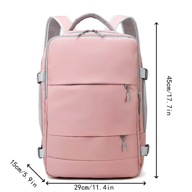 Casual Travel Backpack Women Large Capacity Waterproof Anti-Theft Casual Backpack Bag with Luggage Strap Laptop Backpack Women