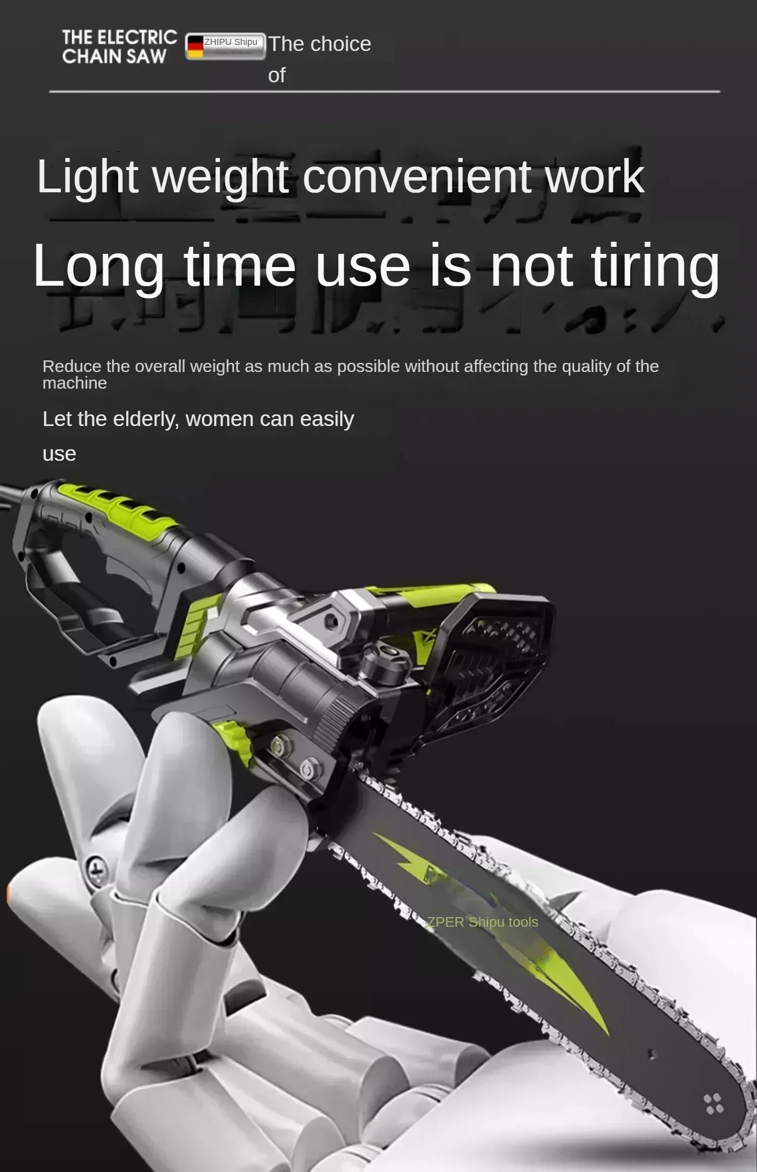 220V Plug-In Electric Saw – Compact and Easy-to-Use Handheld Saw for Woodworkers and Tree Cutting CD