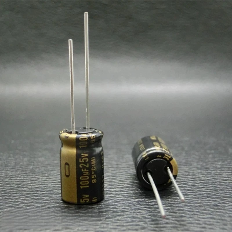 10PCS-50PCS Brand New Original 25v 100uf Japan Nichicon Muse Kz 100uf 25v Imported Audio Electrolytic Capacitor