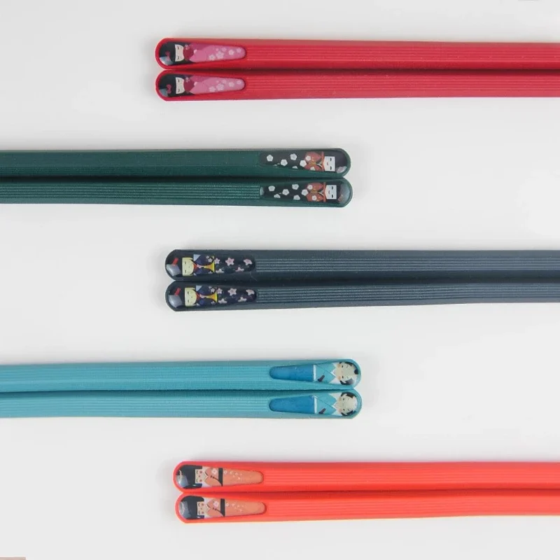 5 Pairs OF Fiberglass Chopsticks, Reusable Chopsticks DishwaSher Safe, 9.4 Inches/24CM Matte Non-Slip Home/Hotel