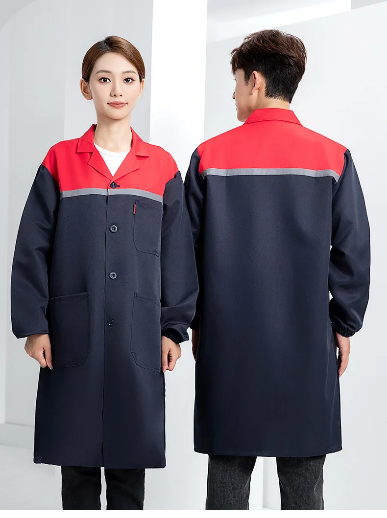 

Men's Wear-resistant And Dirty-resistant Blue Jacket Long Logistics Warehouse Factory Workshop Handling Tooling Labor Clothing