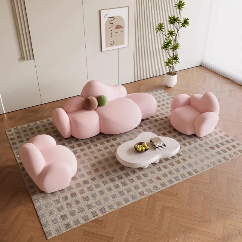 Cloud cream style sofa small apartment special-shaped creative small sofa