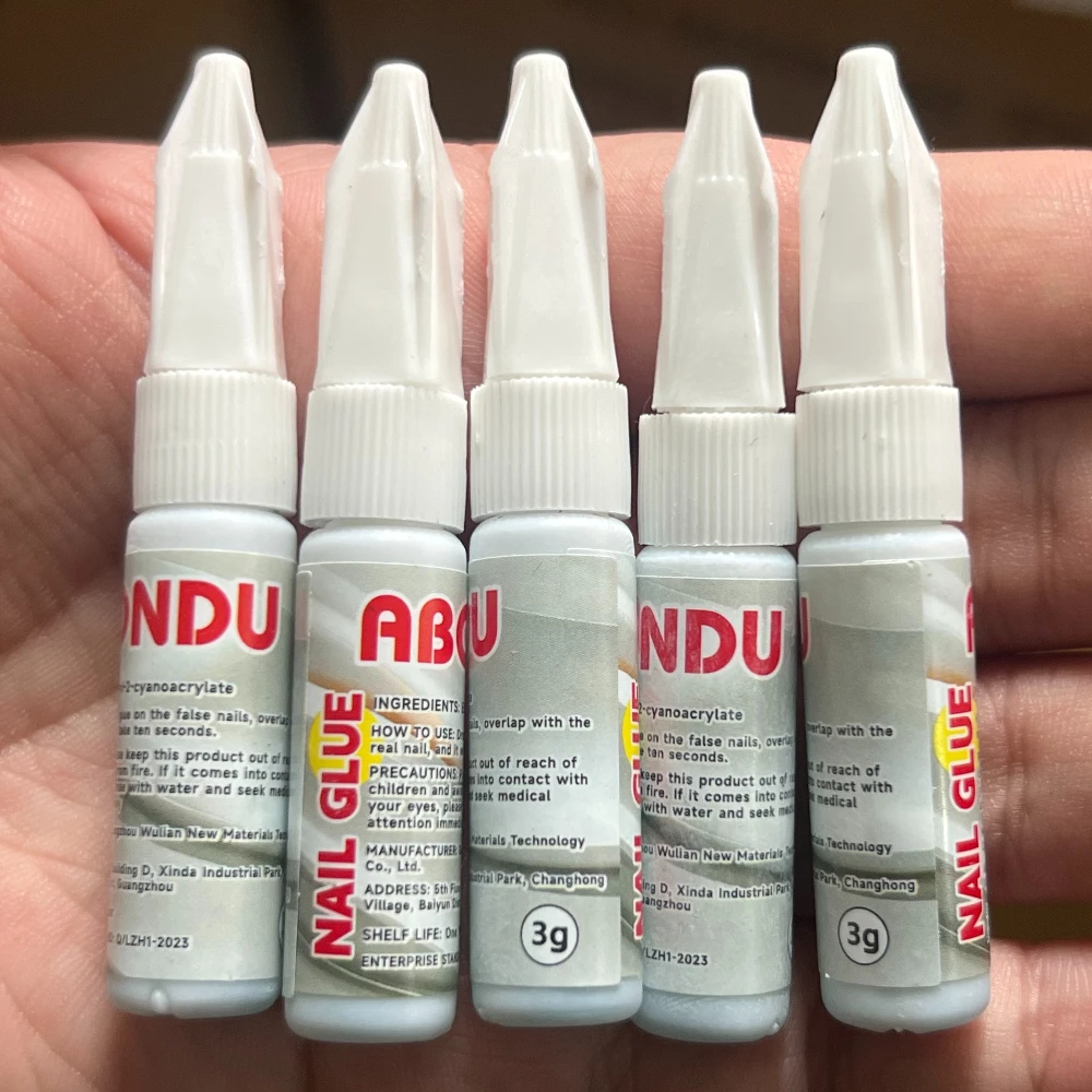 

5/10/20/30/50Pcs Fast-Dry Adhesive Nail Glue for Acrylic Nails Finished Press on Nails Long Lasting Super Bond for DIY Nail Art