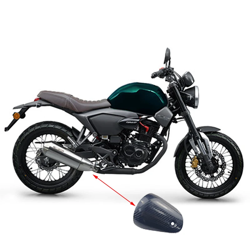 

For HONDA CB190SS CB190 SS 2017 - 2022 Motorcycle Exhaust Pipe Escape Real Carbon Fiber Heat Shield Cover Insulation Anti-Scald