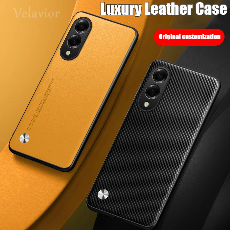 Luxus PU Leder Fall für Samsung Galaxy S25 Rand Zurück Abdeckung Silikon Stoßfest Voller Schutz Telefon Fundas Shell