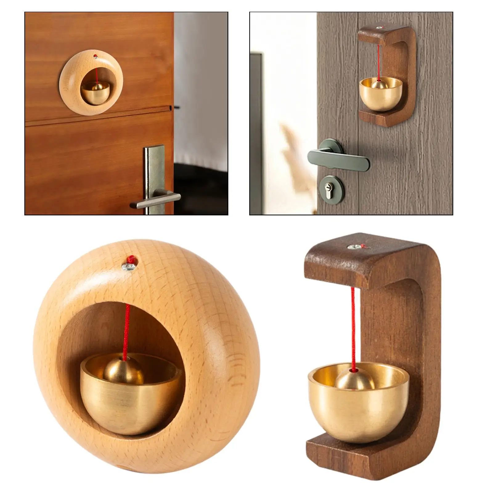 Shopkeepers Bell for Door Opening Welcome Wind Chime Door Chime Wood Doorbell for Entrance