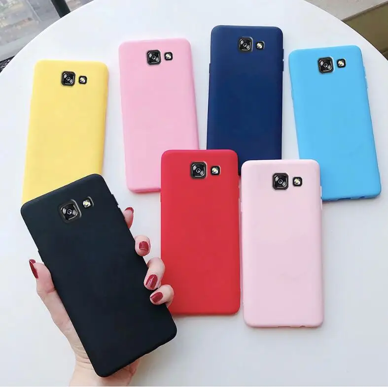 Candy Color Silicone Phone Case For Samsung galaxy J3 J5 J7 2017 J4 J6 Plus J8 A5 A6 A7 A8 a9 2018 J2 J5 J7 Prime Soft Back Case