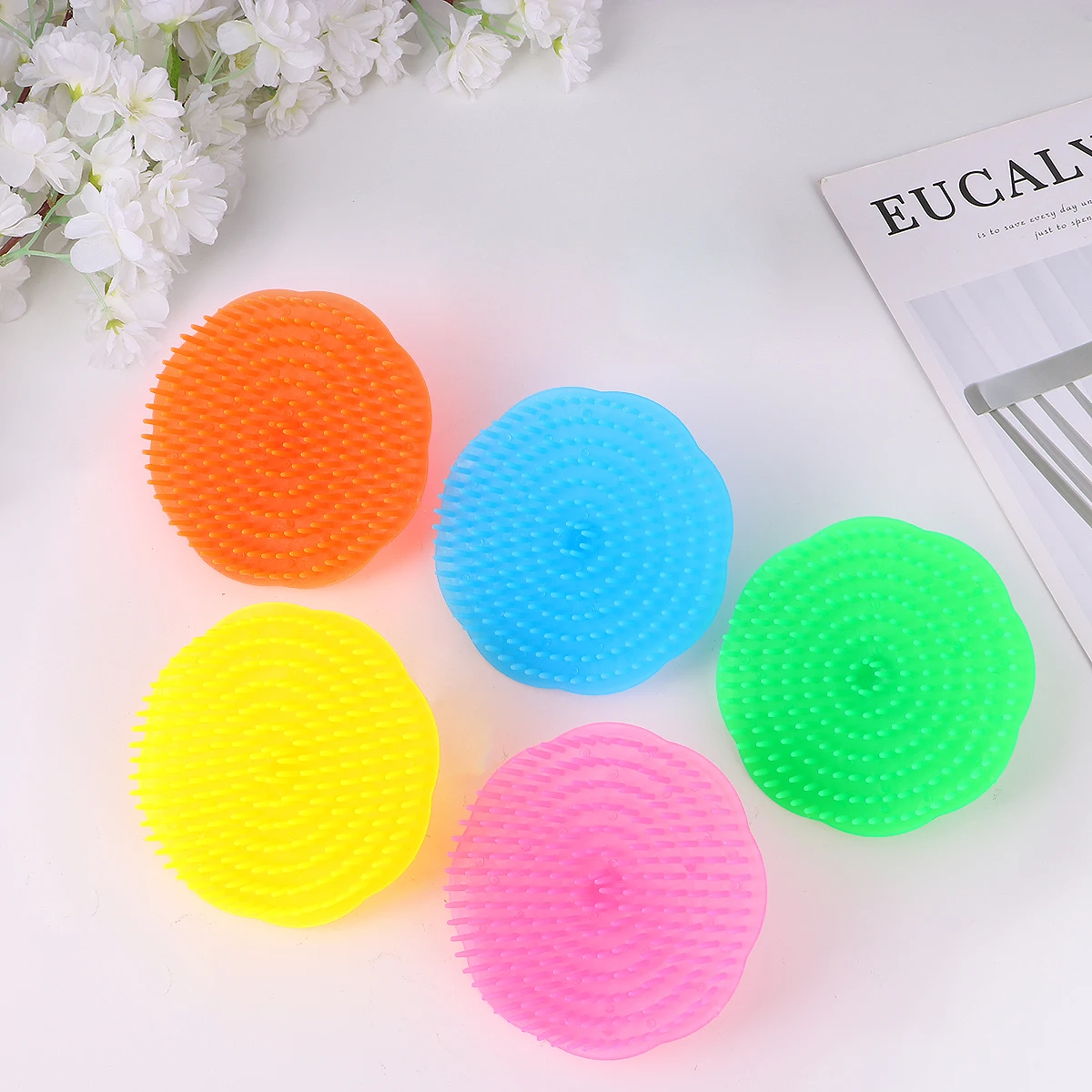 

20pcs Scalp Massager Brush Hair Shampoo Comb For Deep Cleaning Dandruff Control Portable Hair Scalp Massage Tool