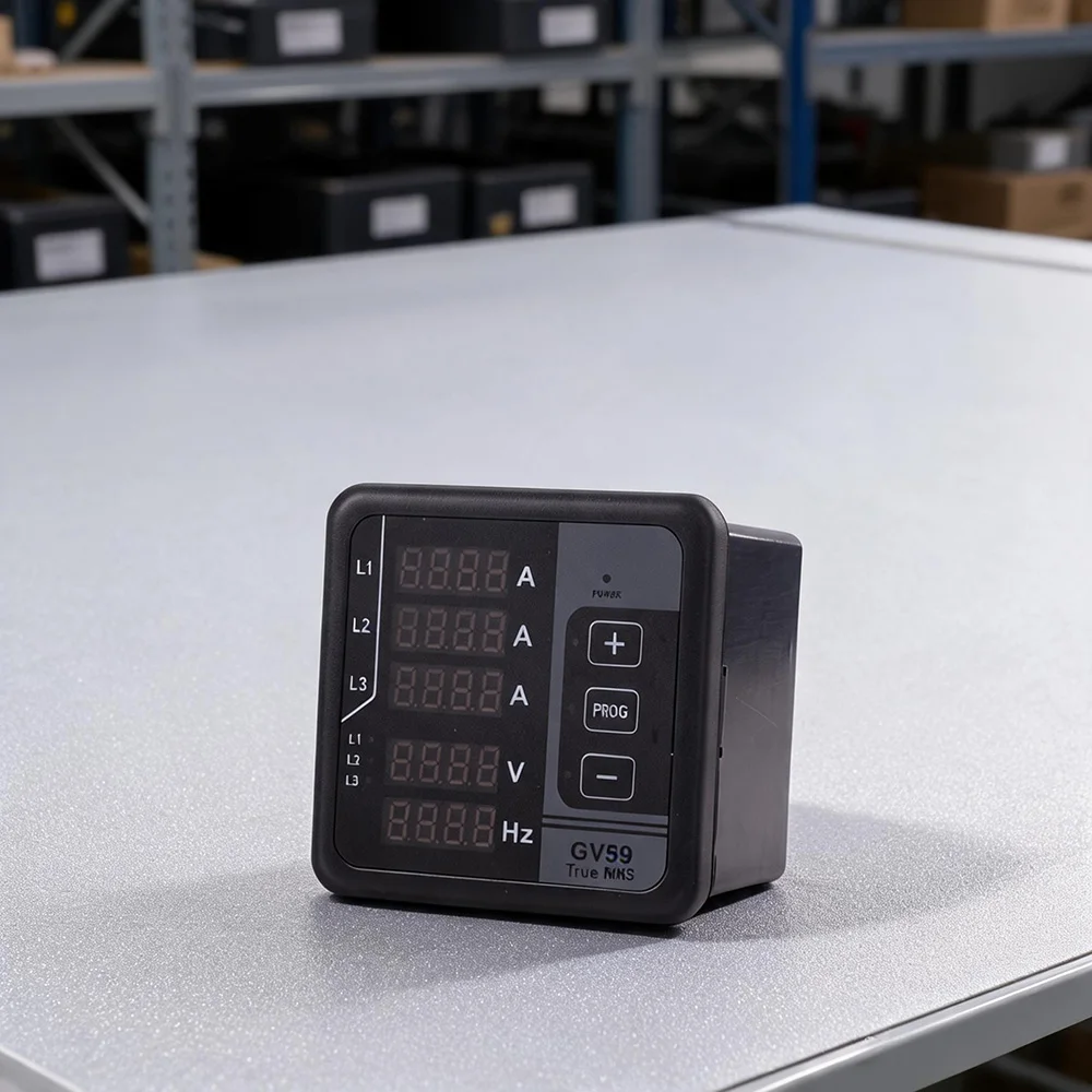 GV59 Digital Multifunction Meter for Voltage Current and For Frequency Measurement with LED Display AC165-275V