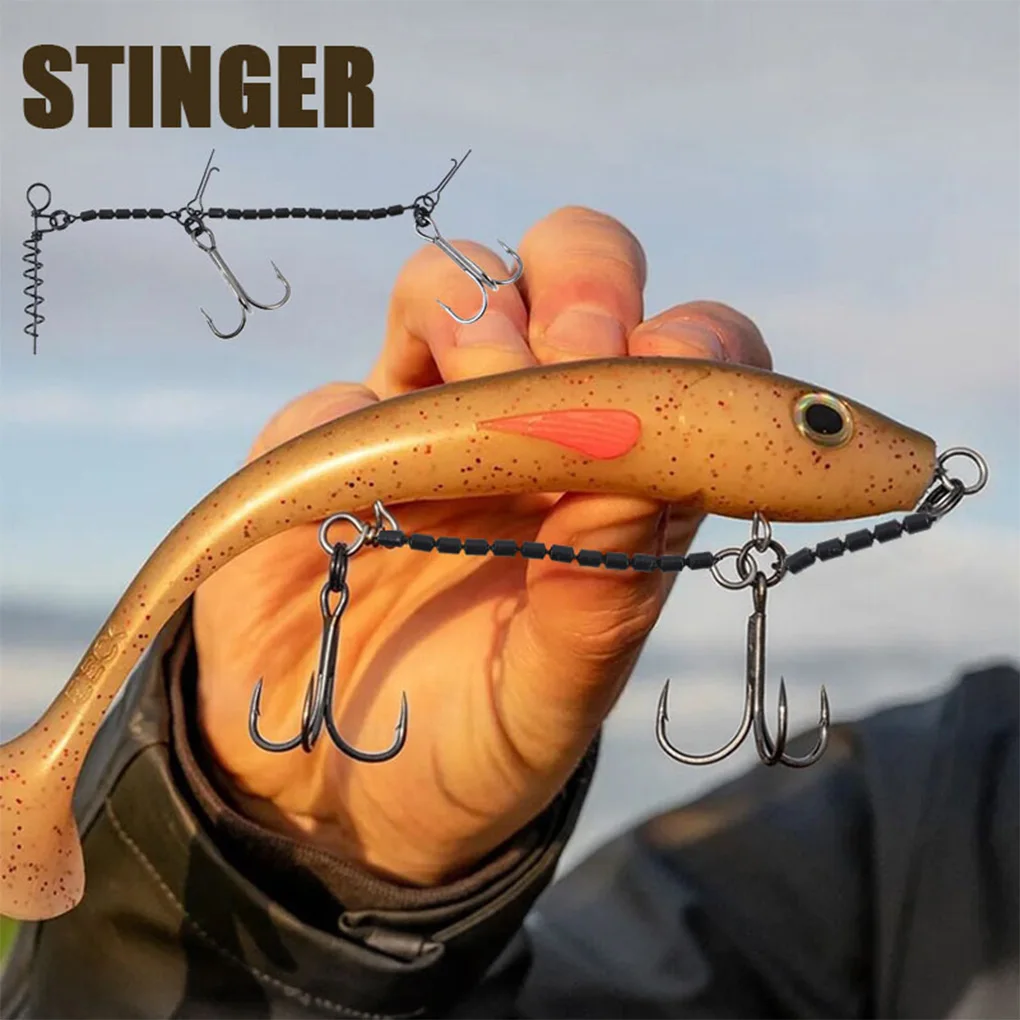 Convenient Soft Lure Attachment Premium Fishing Platform System Corkscrew With Large Sardines. Durable. Brand New