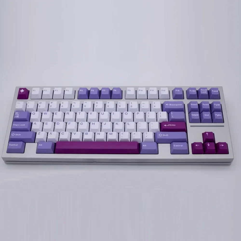 GMK TuZi Theme Keycap 172key Set ABS Two-color Custom Retro Purple Keyboard Cap Cherry Profile Key Cap for Mechanical Keyboard