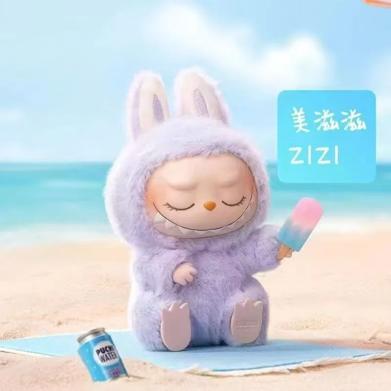 ​ ​ POPMART Labubu Have a Seat The Monsters Blind Mystery Box مجموعة من الفينيل، دمية لطيفة قابلة للجمع مع قاعدة عرض هدية