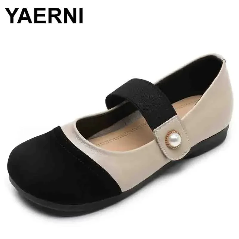 

Туфли для мам из натуральной кожи на мягкой подошве. Летние туфли на плоской подошве. Большой размер. Удобная женская обувь на резинке.