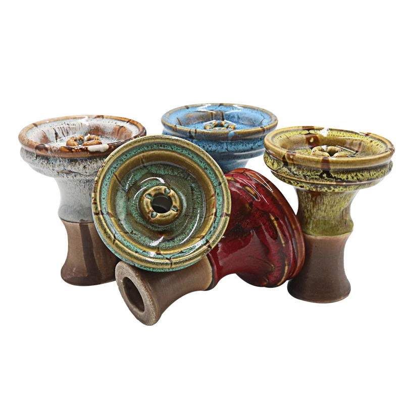 

1PC Ceramic Hookah Bowls Shisha Chicha Head Tobacco Holder Smoking Cachimbas Water Pipe Accessories