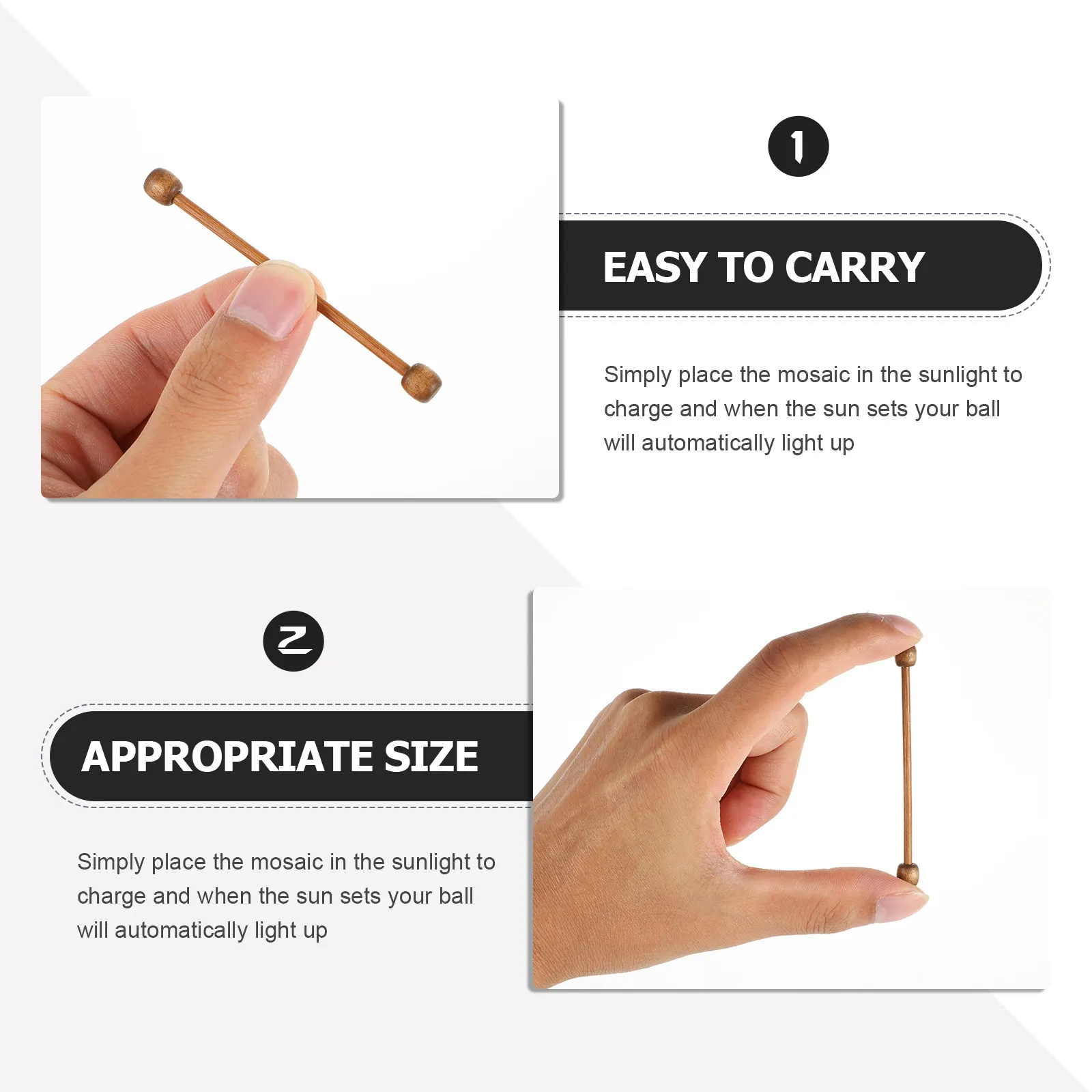 20Pcs Keyword Wooden Tapestry Poles Small Hanging Rods for Mini Tapestry Banners DIY Accessory Set