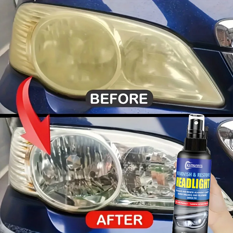 Kit de reparación y reparación de arañazos de faros RV: elimina inmediatamente la oxidación, el amarillento y la nebulización - Fórmula no destructiva