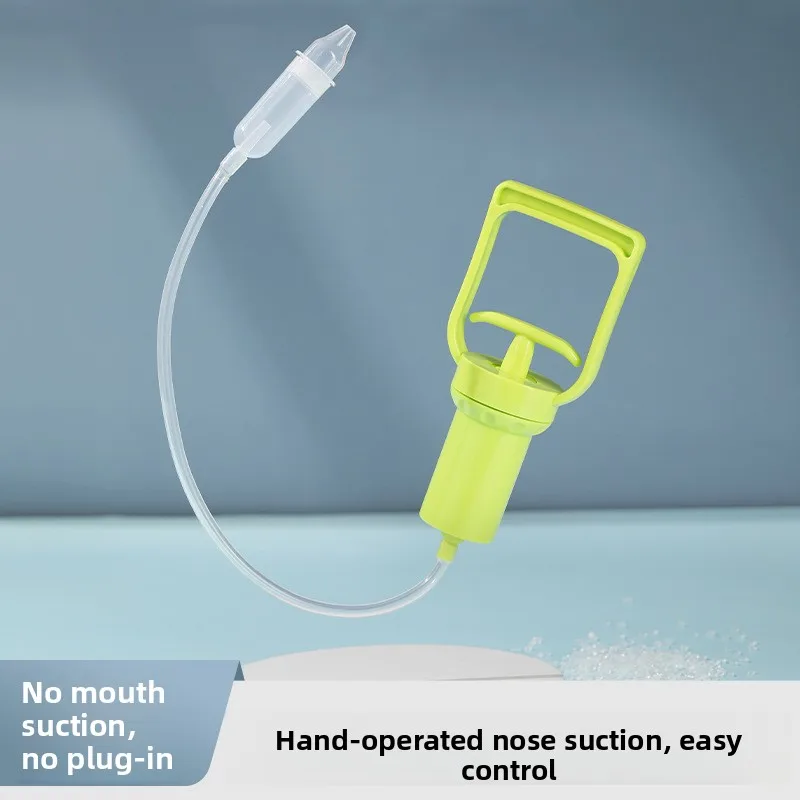 新生児用鼻吸い器-手動式-鼻水吸引器-プルアウト式-鼻水クリーナー-鼻づまり除去器-新型