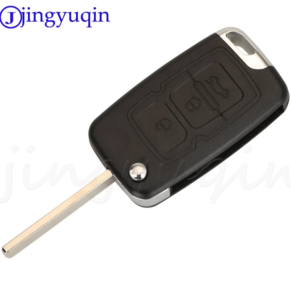 jingyuqin 3Buttons Flip Remote Car Key Shell Case For Geely Emgrand 7 EC7 EC715 EC718 7-RV EC7-RV EC715-RV EC718-RV