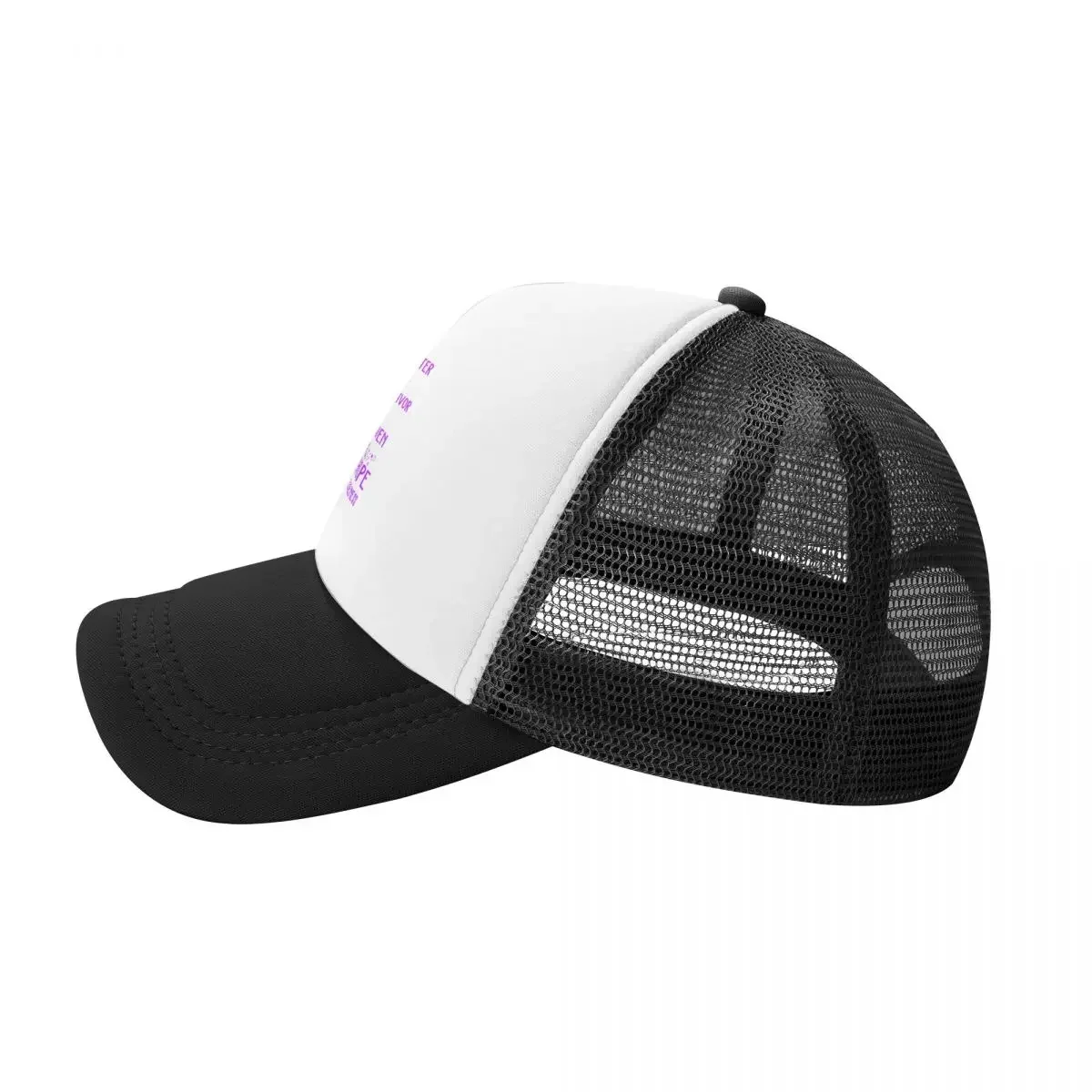 Supporting Fighter Fibromyalgia Awareness Baseball Cap Beach Bag hiking hat Women's Beach Visor Men's image 3