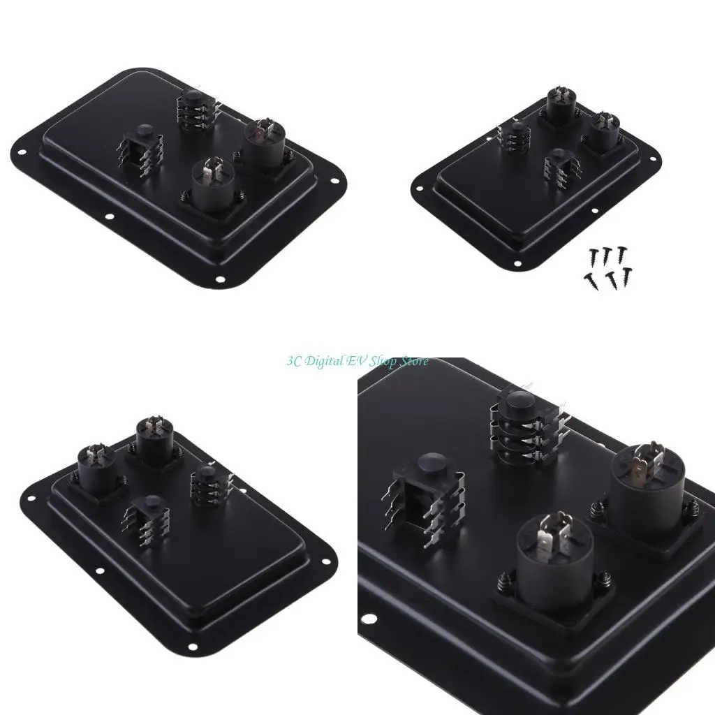 e74d ترتيب ترتيب طرفي post dual speakon pa dj speeper cabinet 4-core المقبس مقبس لوحة الطرف المرتبط